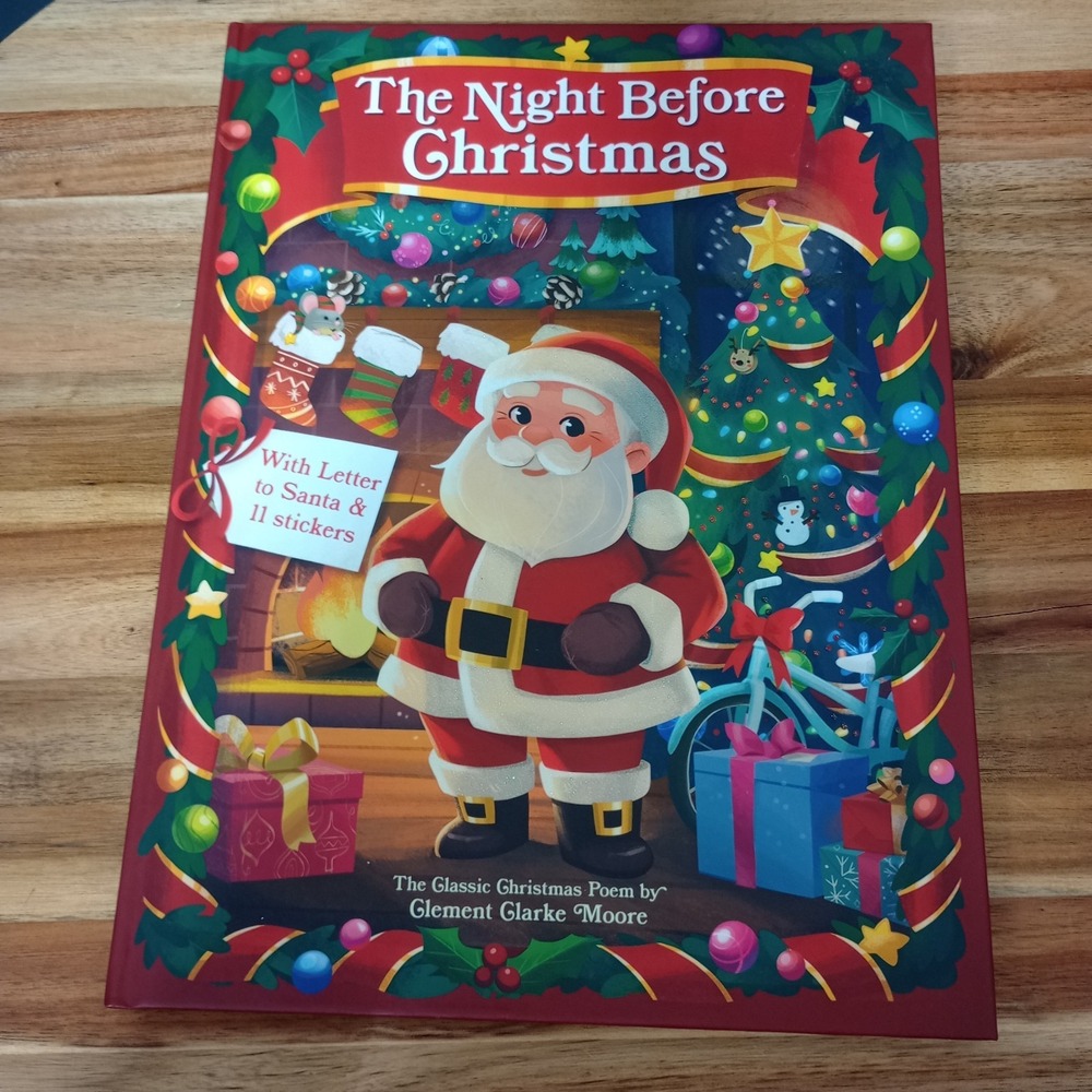 The Night Before Christmas Book with Letter to Santa & Stickers Hardcover